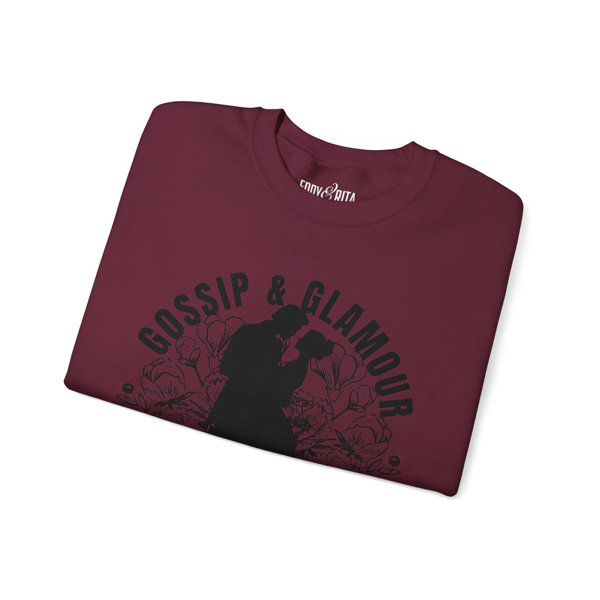 Eddy and Rita Women's Heavy Sweatshirt - "Gossip & Glamour" Bridgerton Tribute - Elegant Graphic Pullover