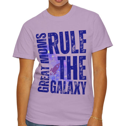 Galactic Mom Power Women's Comfort Colors T-Shirt - Eddy and Rita