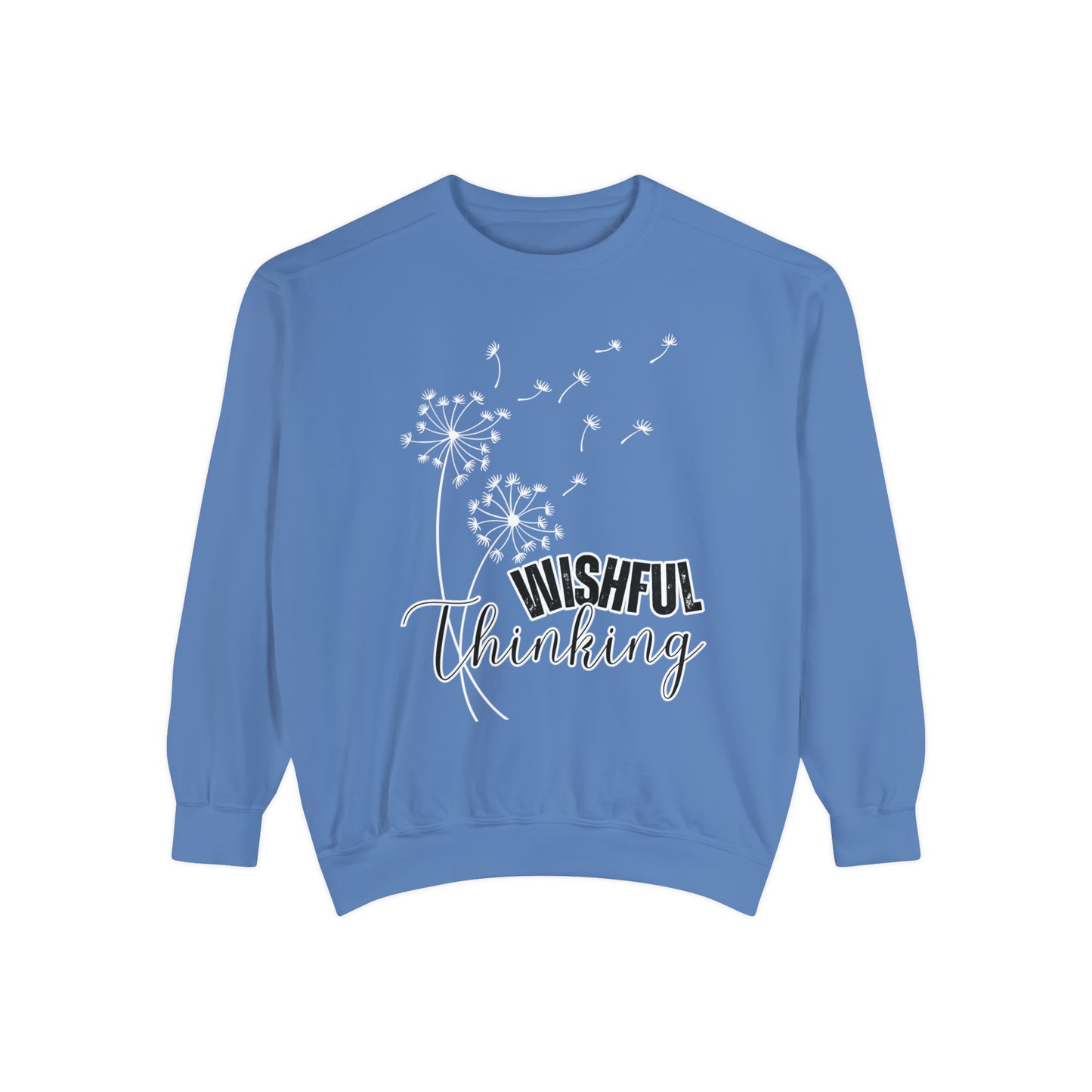 Wishful Thinking Women's Comfort Colors Sweatshirt - Cozy and Thoughtful - Eddy and Rita