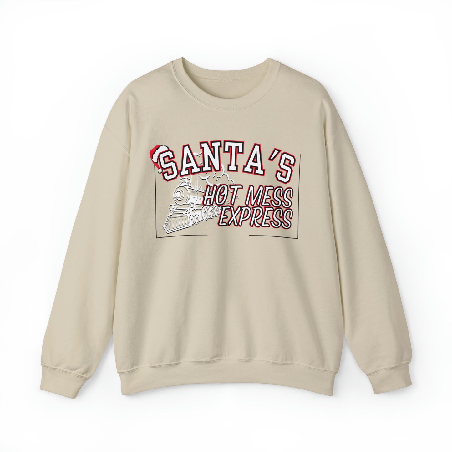 Women's 'Santa's Hot Mess Express' Christmas Sweatshirt - Festive & Fun Holiday Wear - Eddy and Rita