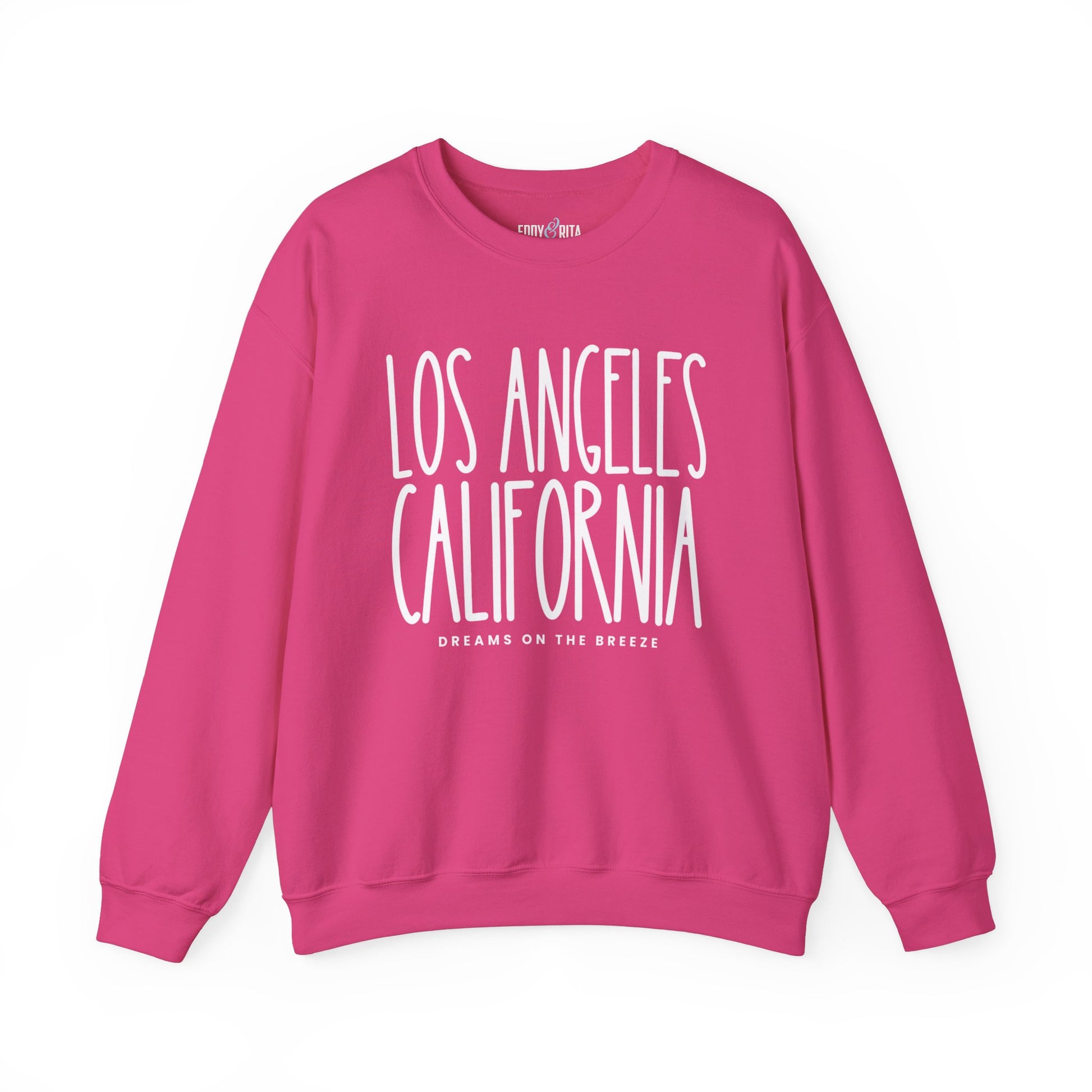 Los Angeles California Vibes: Women's Sweatshirt for West Coast Style and Relaxed Comfort - Eddy and Rita