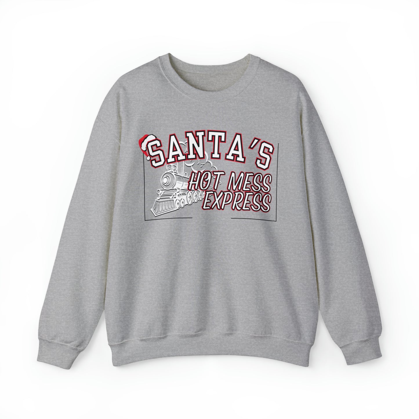 Women's 'Santa's Hot Mess Express' Christmas Sweatshirt - Festive & Fun Holiday Wear - Eddy and Rita