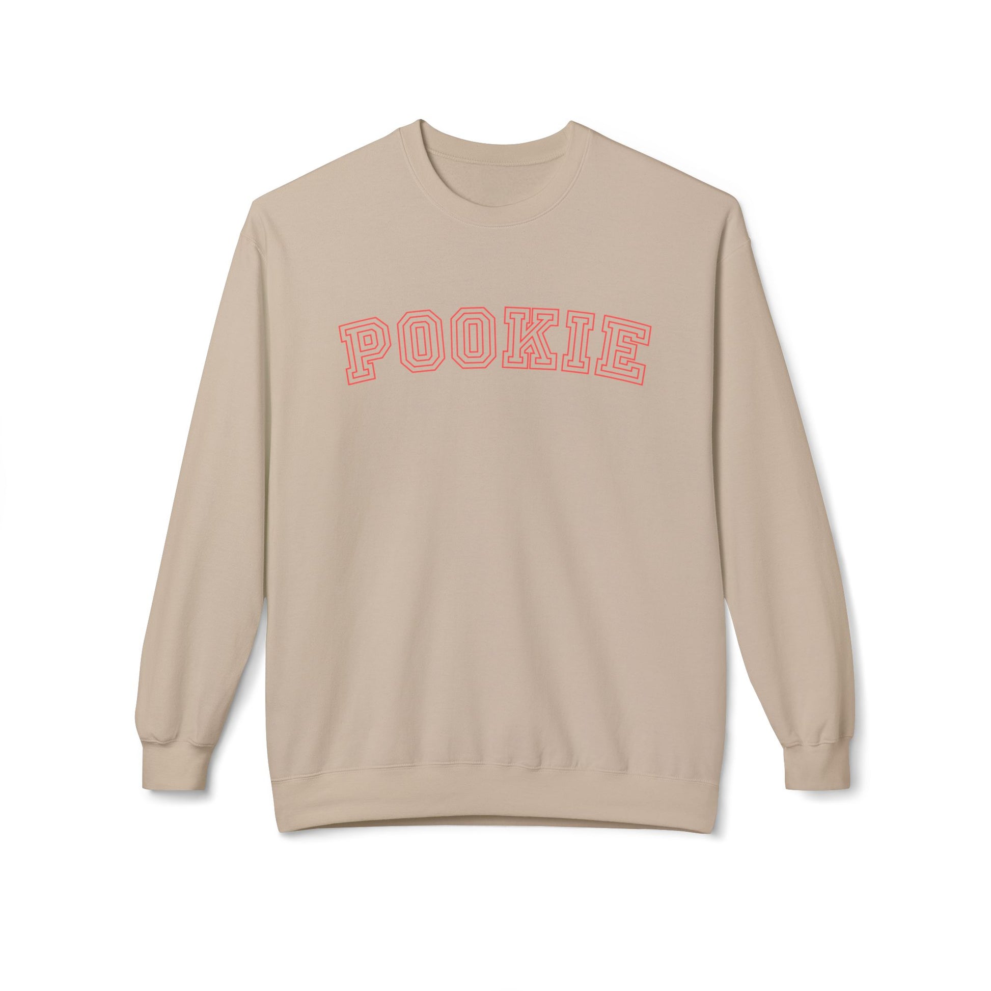 Eddy and Rita Women's Midweight Crewneck Sweatshirt - "Pookie" Cute and Cozy Graphic Pullover