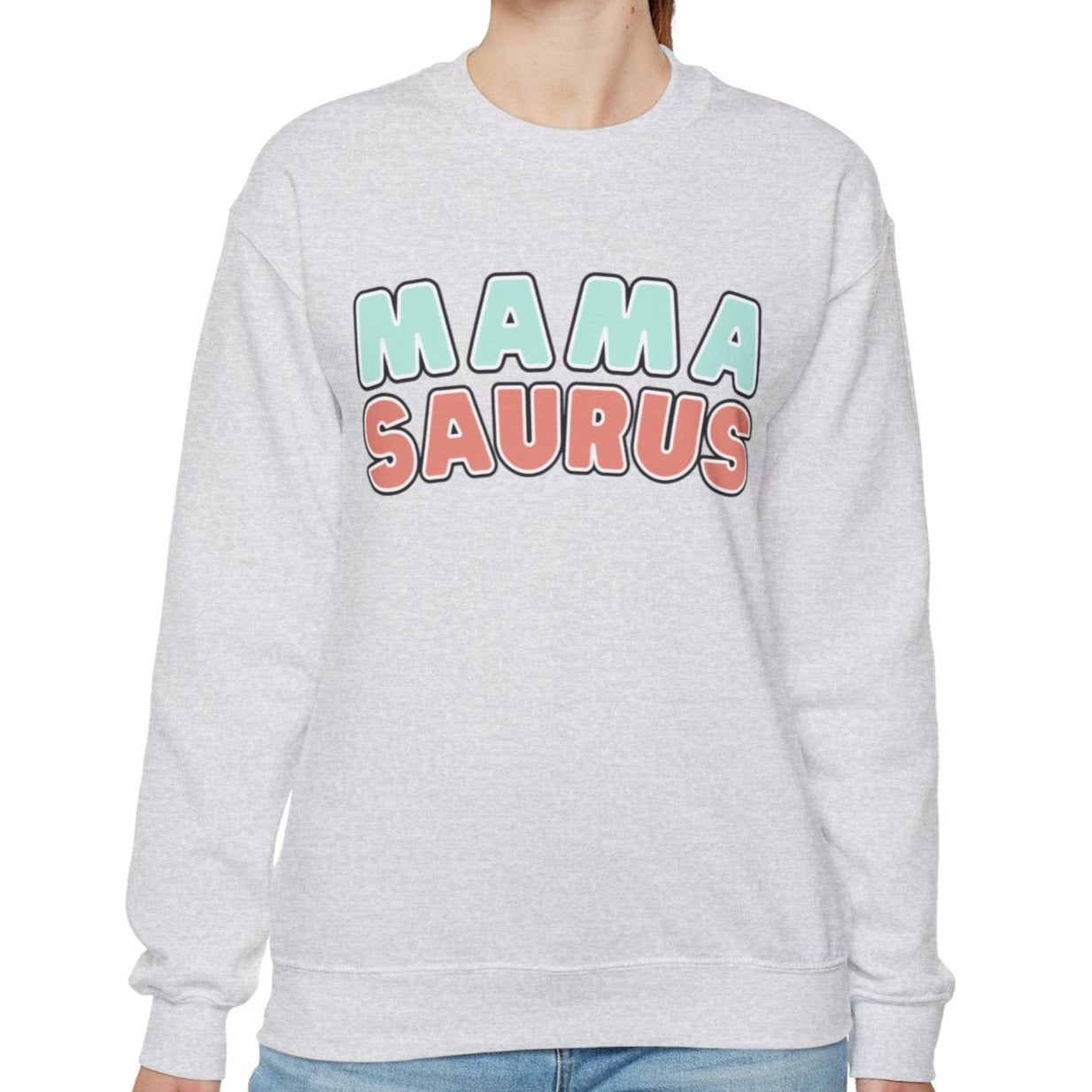 Mamasaurus Women's Heavy Sweatshirt Gift for Mother's - Eddy and Rita