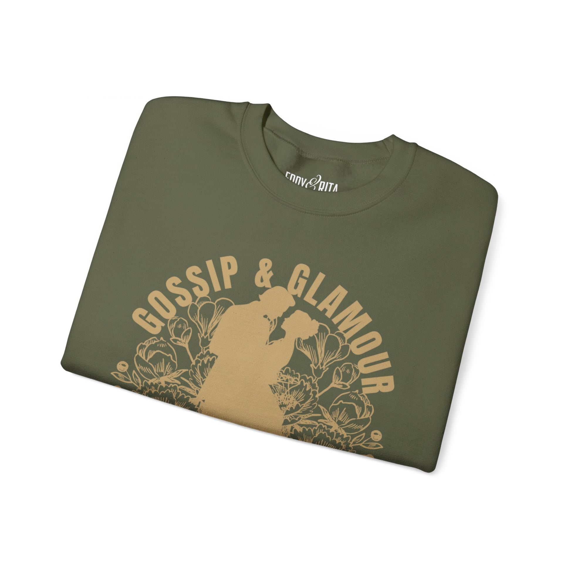 Eddy and Rita Women's Heavy Sweatshirt - "Gossip & Glamour" Bridgerton Tribute - Elegant Graphic Pullover