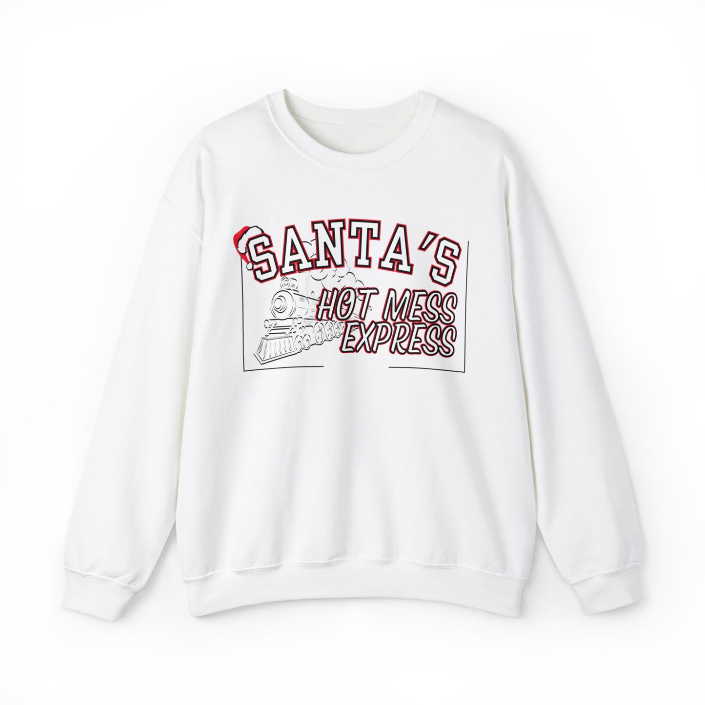 Women's 'Santa's Hot Mess Express' Christmas Sweatshirt - Festive & Fun Holiday Wear - Eddy and Rita