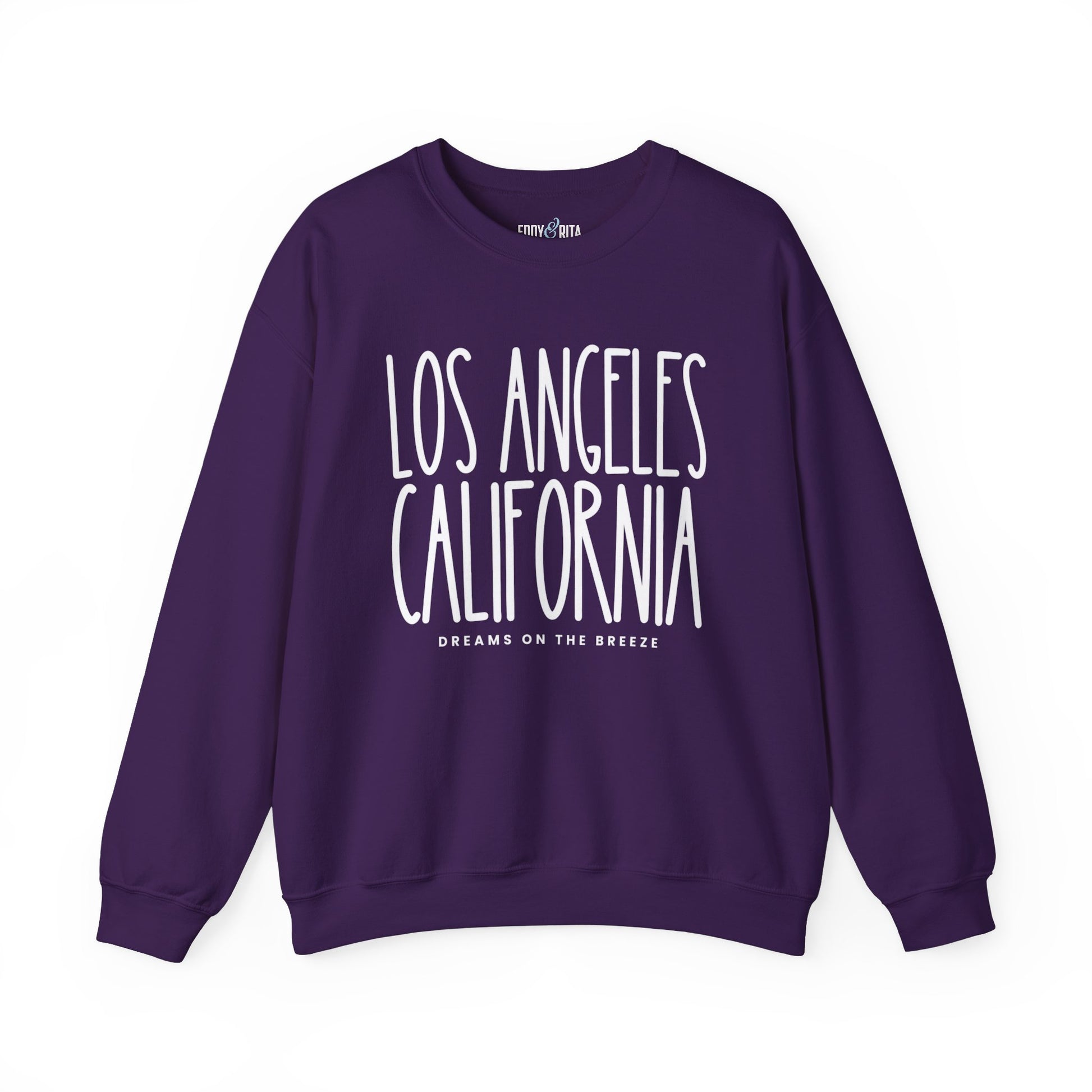 Los Angeles California Vibes: Women's Sweatshirt for West Coast Style and Relaxed Comfort - Eddy and Rita