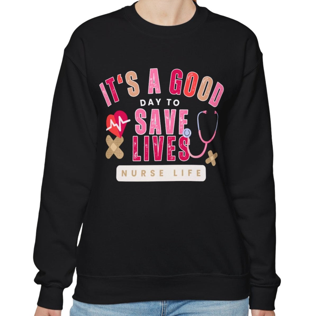 It's a Good Day to Save Lives Women's Gildan Sweatshirt - Eddy and Rita