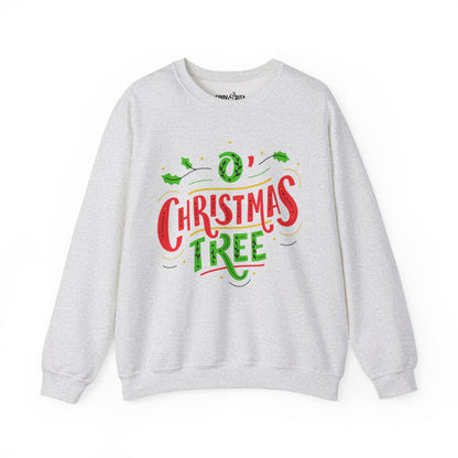 Women’s Heavy Sweatshirt – “O’ Christmas Tree” Elegant Holiday Pullover | Cozy and Classic Christmas Apparel