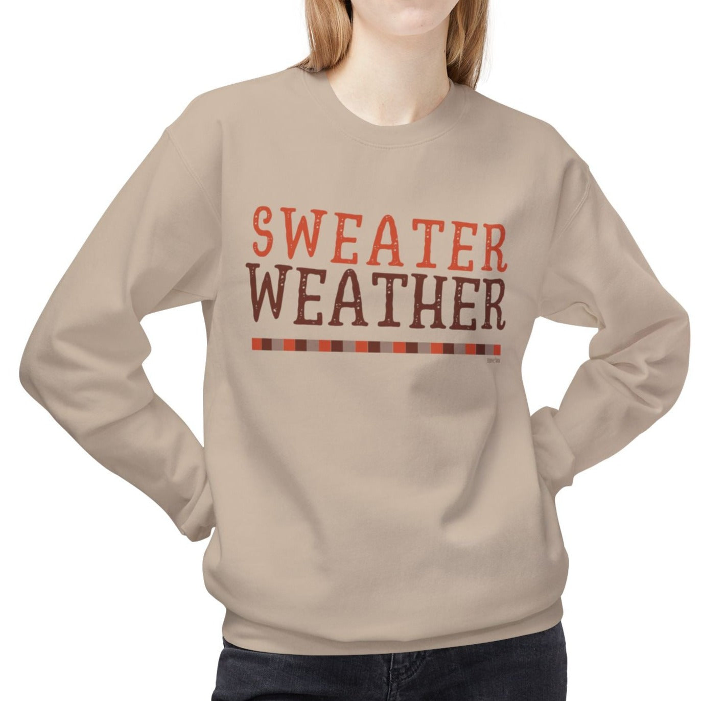 Eddy and Rita Women's Midweight Sweatshirt - "Sweater Weather" Fall Graphic Pullover