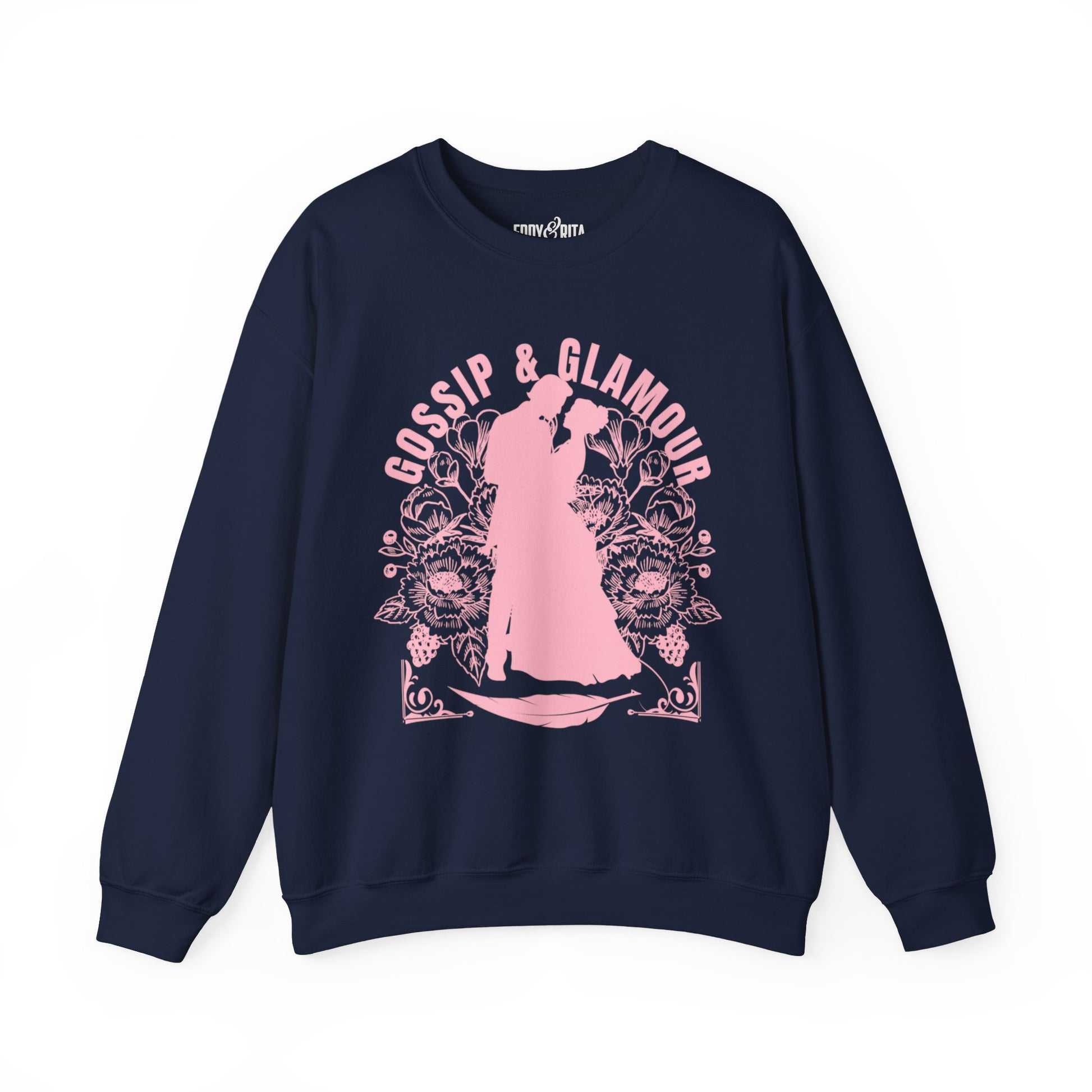 Eddy and Rita Women's Heavy Sweatshirt - "Gossip & Glamour" Bridgerton Tribute - Elegant Graphic Pullover