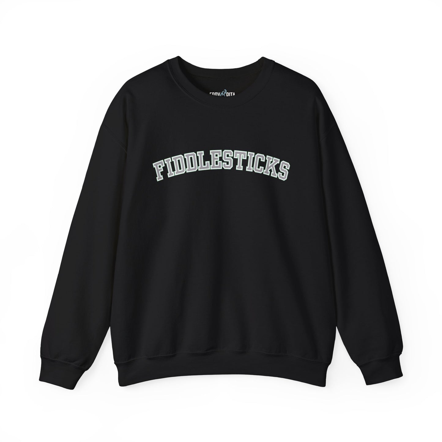 Fiddlesticks Women's Sweatshirt - Cozy Comfort with a Touch of Playful Charm - Eddy and Rita