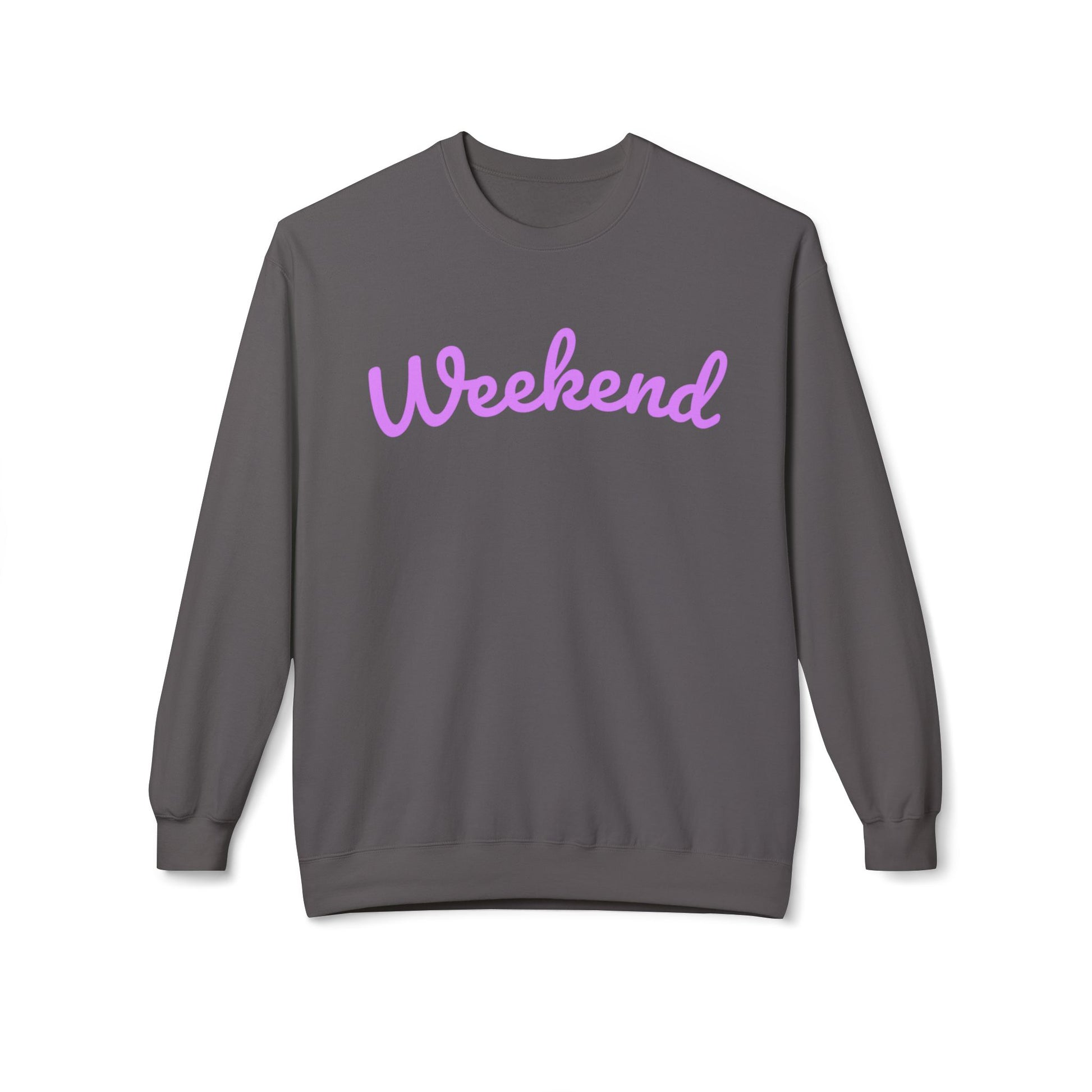 Eddy and Rita Women's Midweight Crewneck Sweatshirt - "Weekend" Graphic Pullover