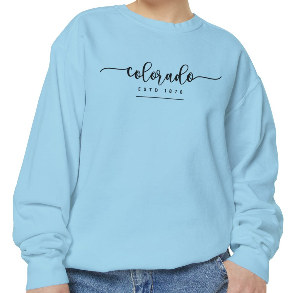 Comfort Colors Women's Sweatshirt - Colorado Pride Pullover - Eddy and Rita