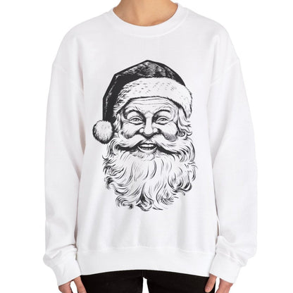 Women’s Heavy Sweatshirt – Vintage Santa Design | Classic and Cozy Holiday Pullover