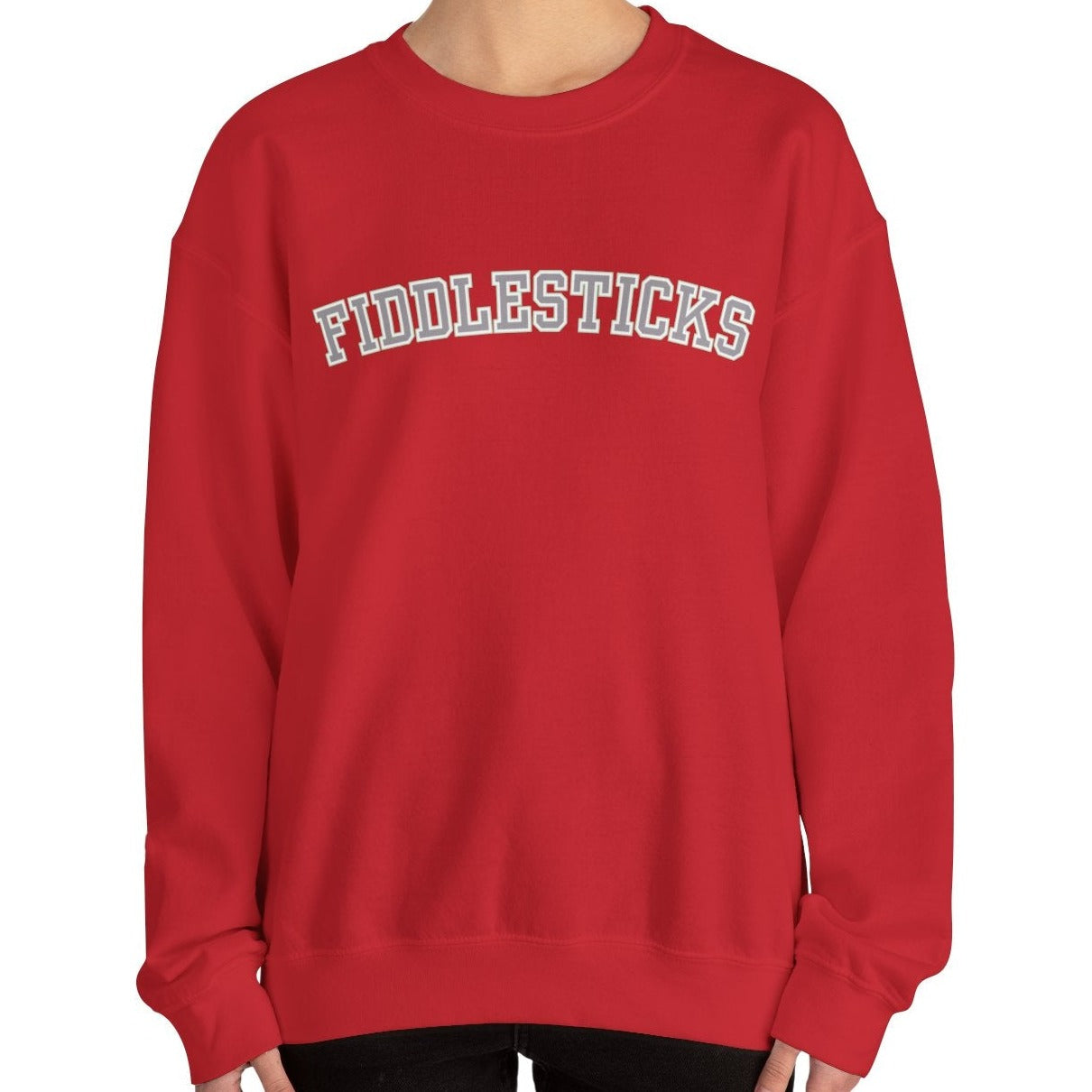 Fiddlesticks Women's Sweatshirt - Cozy Comfort with a Touch of Playful Charm - Eddy and Rita