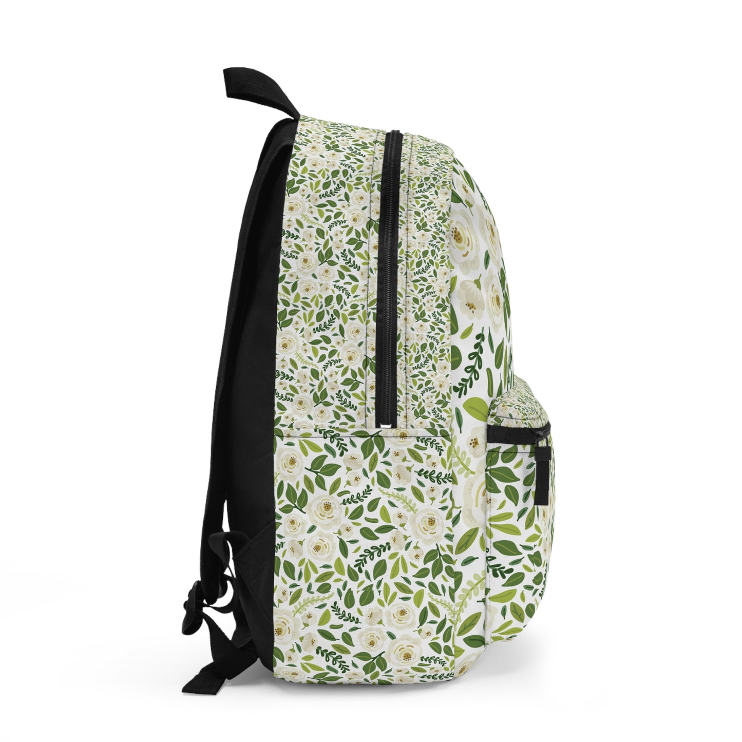 Eddy and Rita Women's White Floral Print Backpack - Premium Designer Bag for Stylish Moms, Nurses, and Professionals