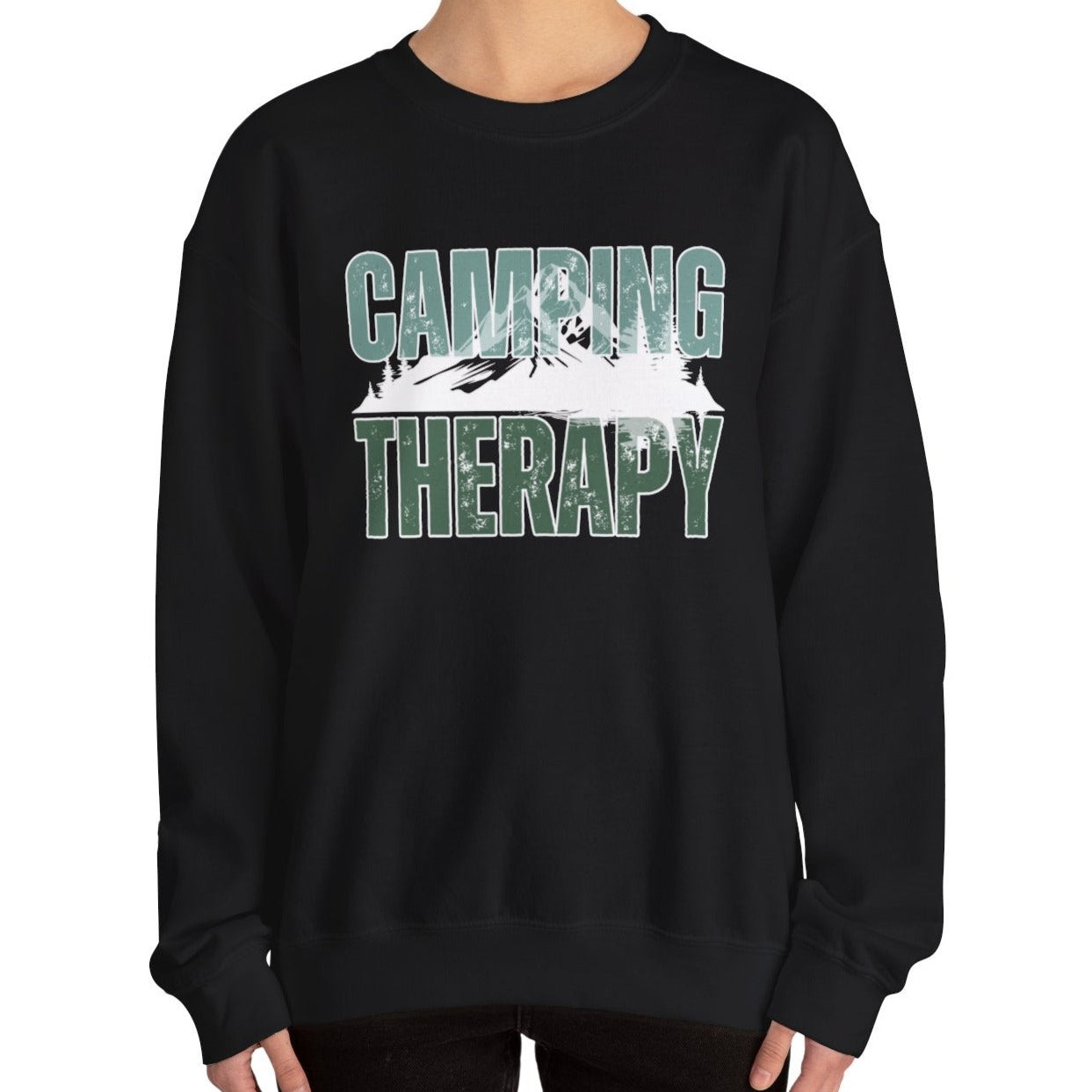 Camping Therapy: Women's Cozy Sweatshirt for Outdoor Adventure Bliss - Eddy and Rita