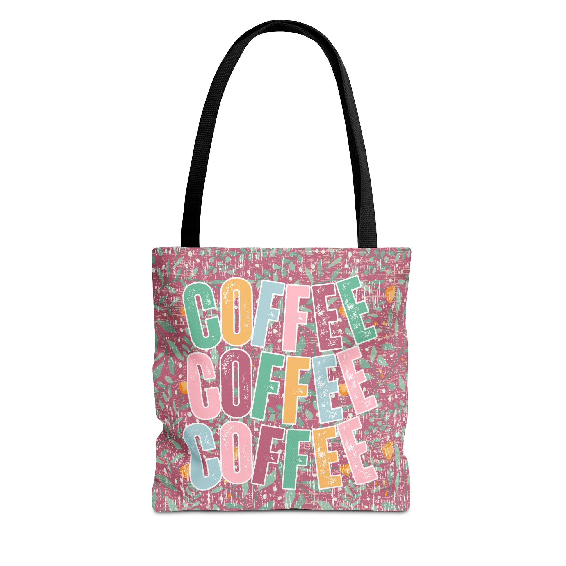 Coffee Trio: Women's Small Tote Bag with Repeated 'COFFEE' Design - Eddy and Rita