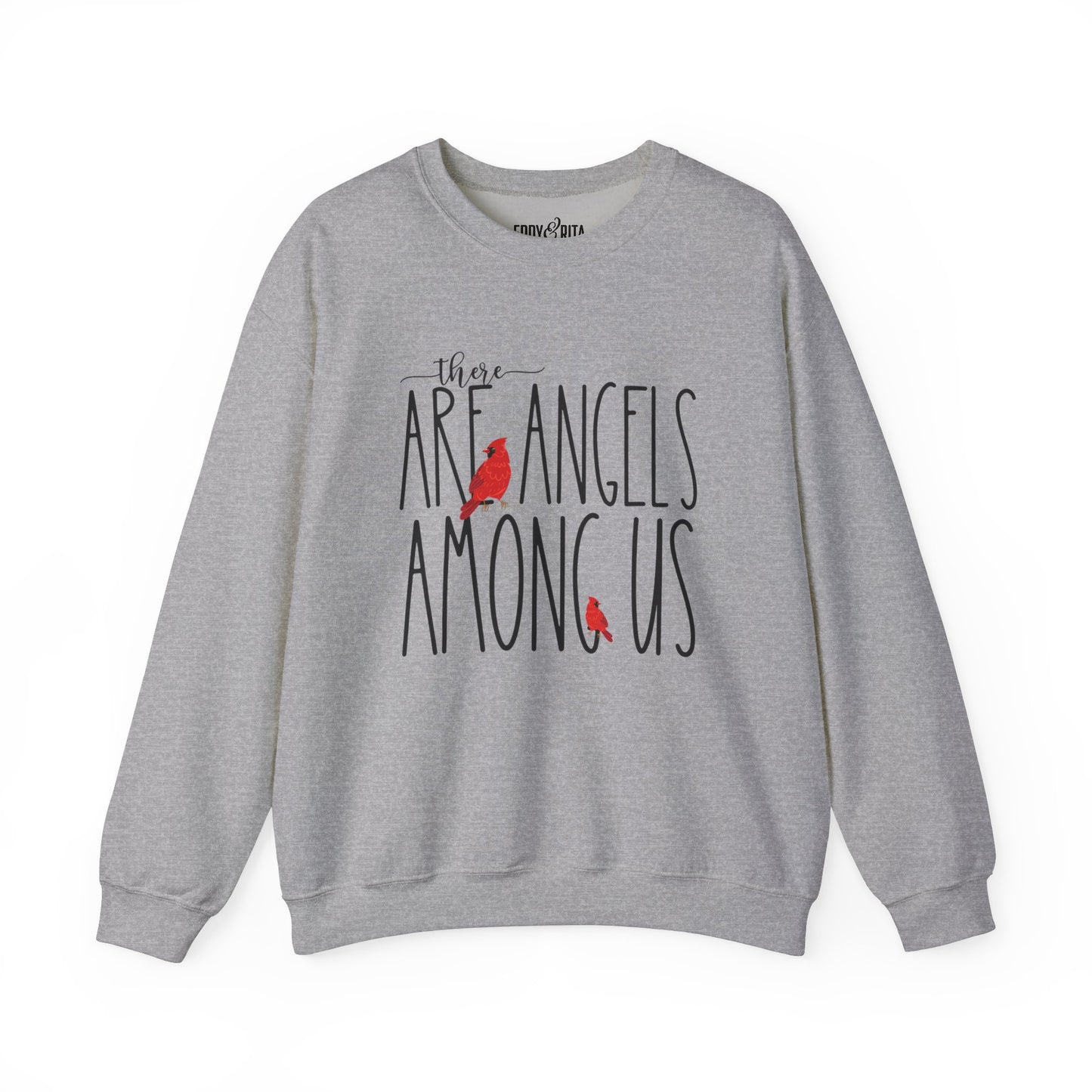 There Are Angels Among Us: Women's Inspirational Sweatshirt for Heavenly Comfort