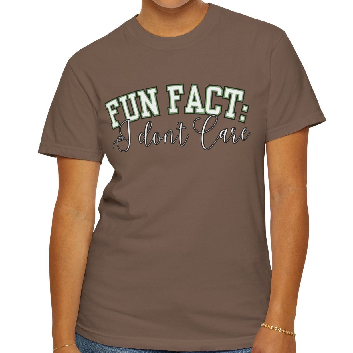 Fun Fact: I Don't Care Tee – Casual Statement Top for Nonchalant Style - Eddy and Rita