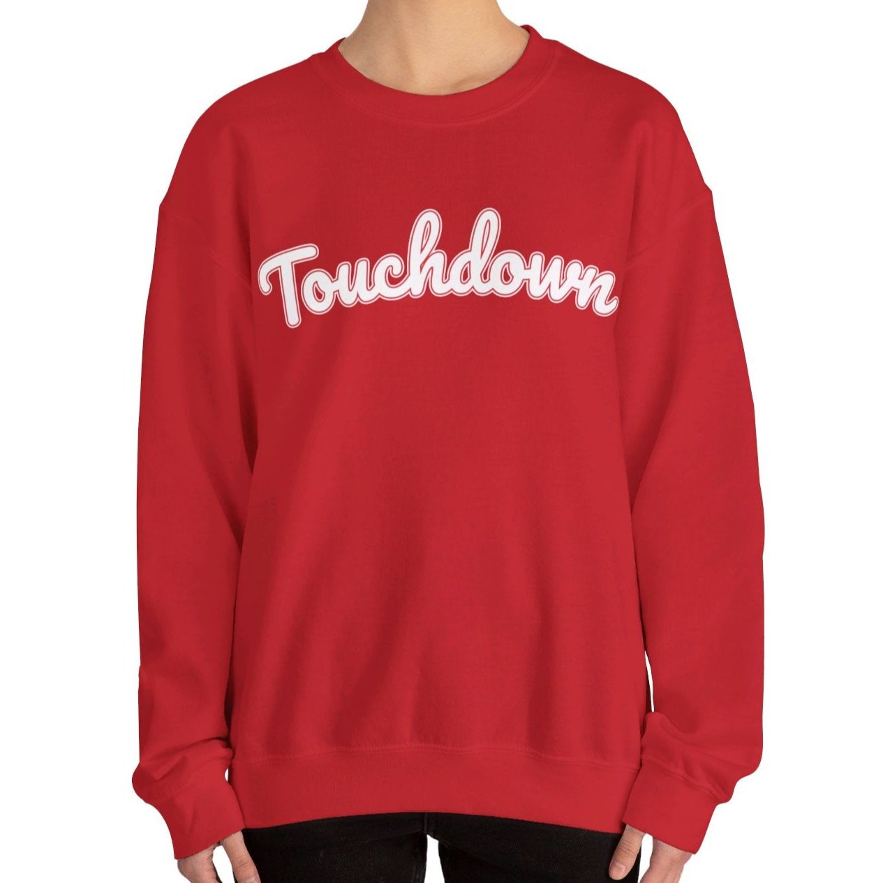 Women's Heavy Blend Sweatshirt – "Touchdown" Sports-Inspired Graphic Sweatshirt