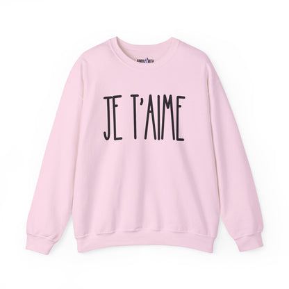 Je T'aime Women's Sweatshirt: Cozy Comfort with French Elegance - Eddy and Rita