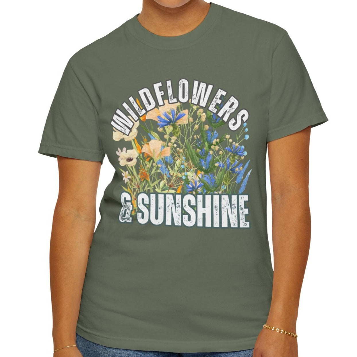 Wildflowers & Sunshine Tee - Women's Comfort Colors Short Sleeve T-shirt