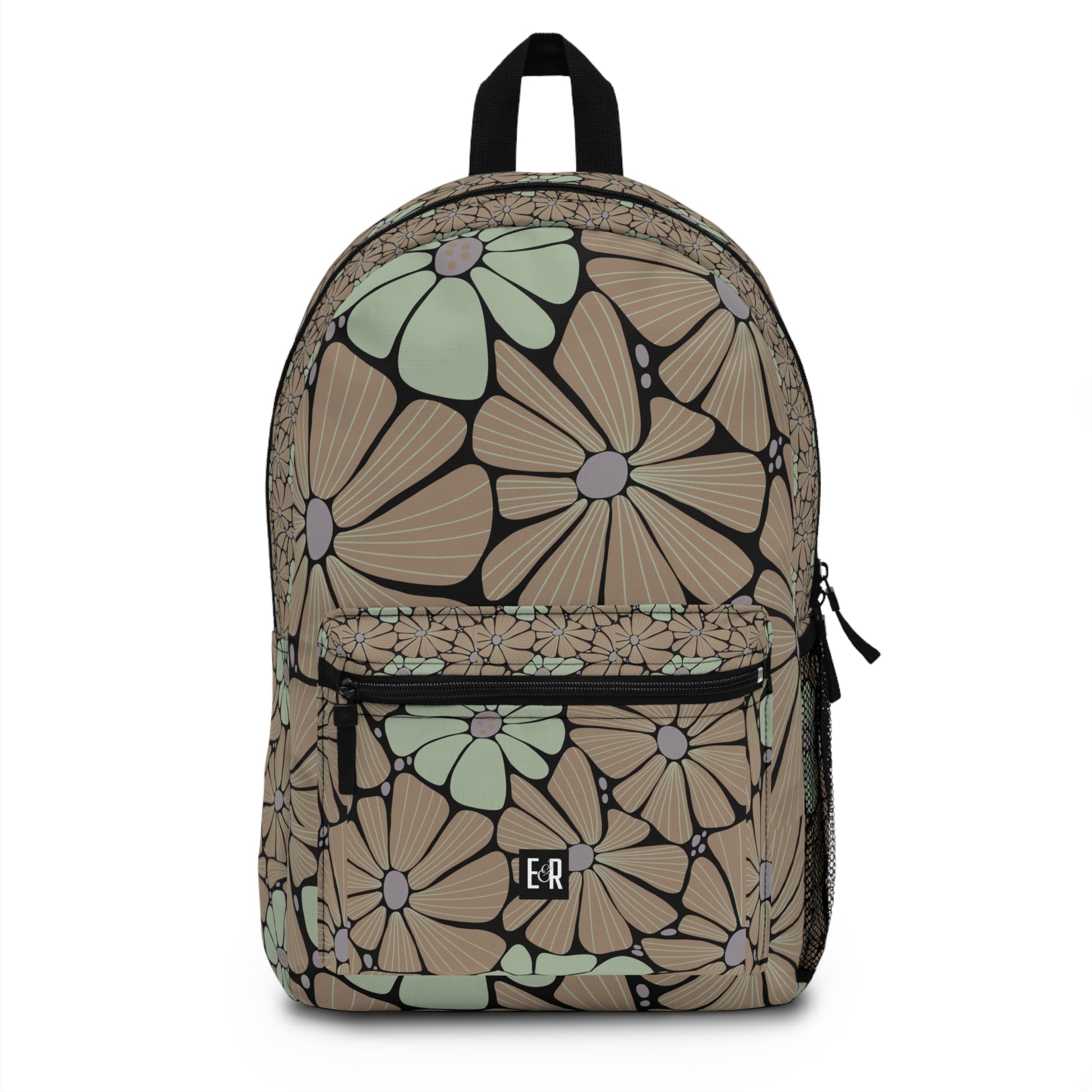 Eddy and Rita Women's Neutral Retro Floral Backpack - Premium Designer Bag