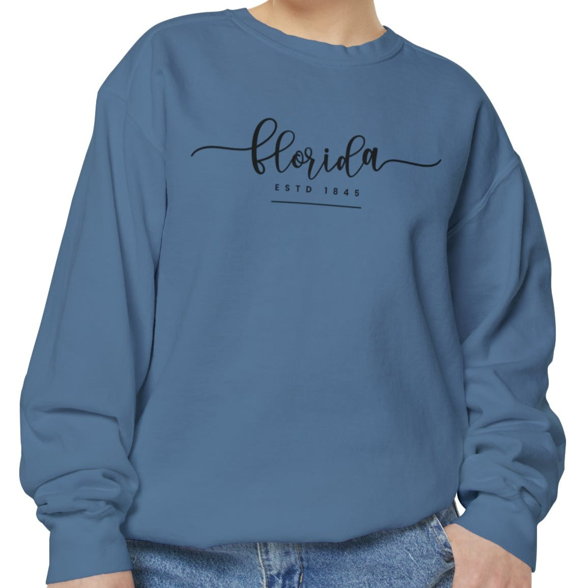 Comfort Colors Women's Sweatshirt - Florida Sunshine Pullover - Eddy and Rita