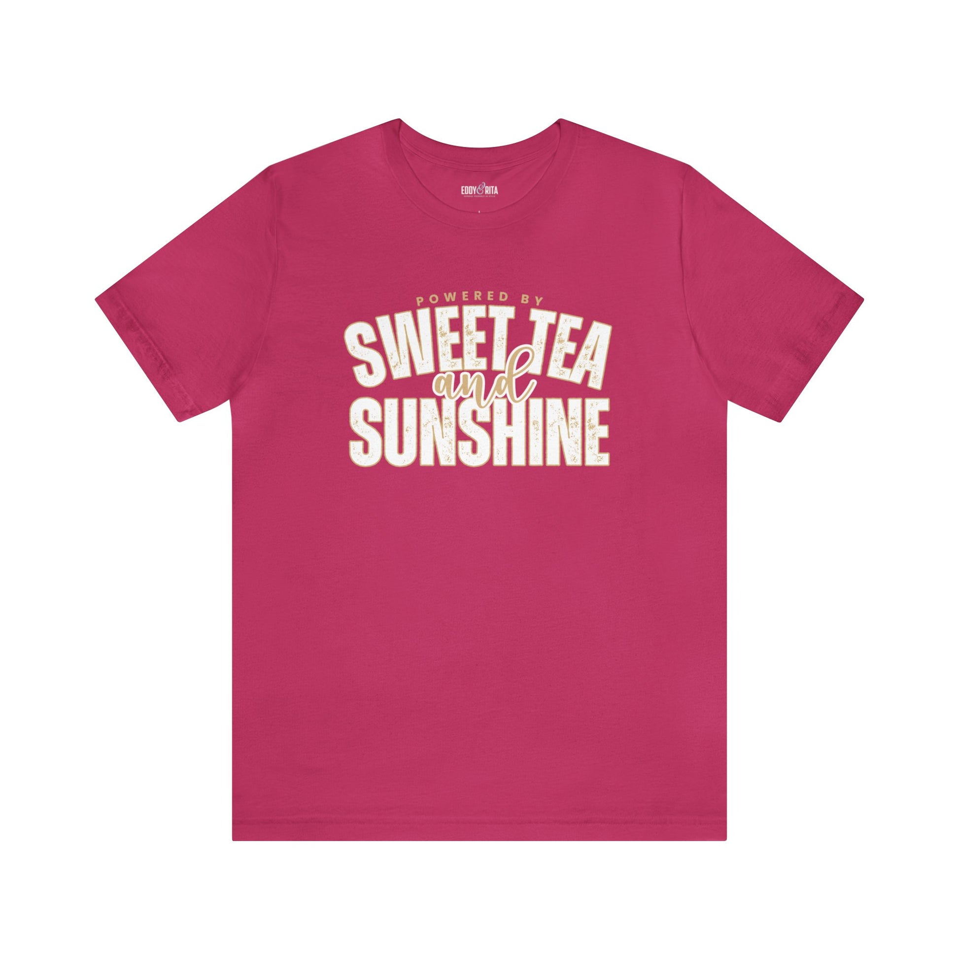 Powered by Sweet Tea and Sunshine" Women's Bella Canvas Tee - Eddy and Rita