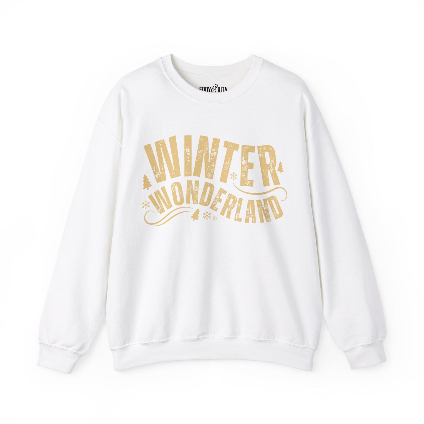 Women's Heavy Sweatshirt – "Winter Wonderland" Cozy Winter Graphic Sweatshirt