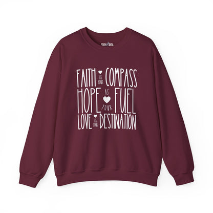 Faith as Your Compass: Women's Comfort Sweatshirt for Inspired Style - Eddy and Rita