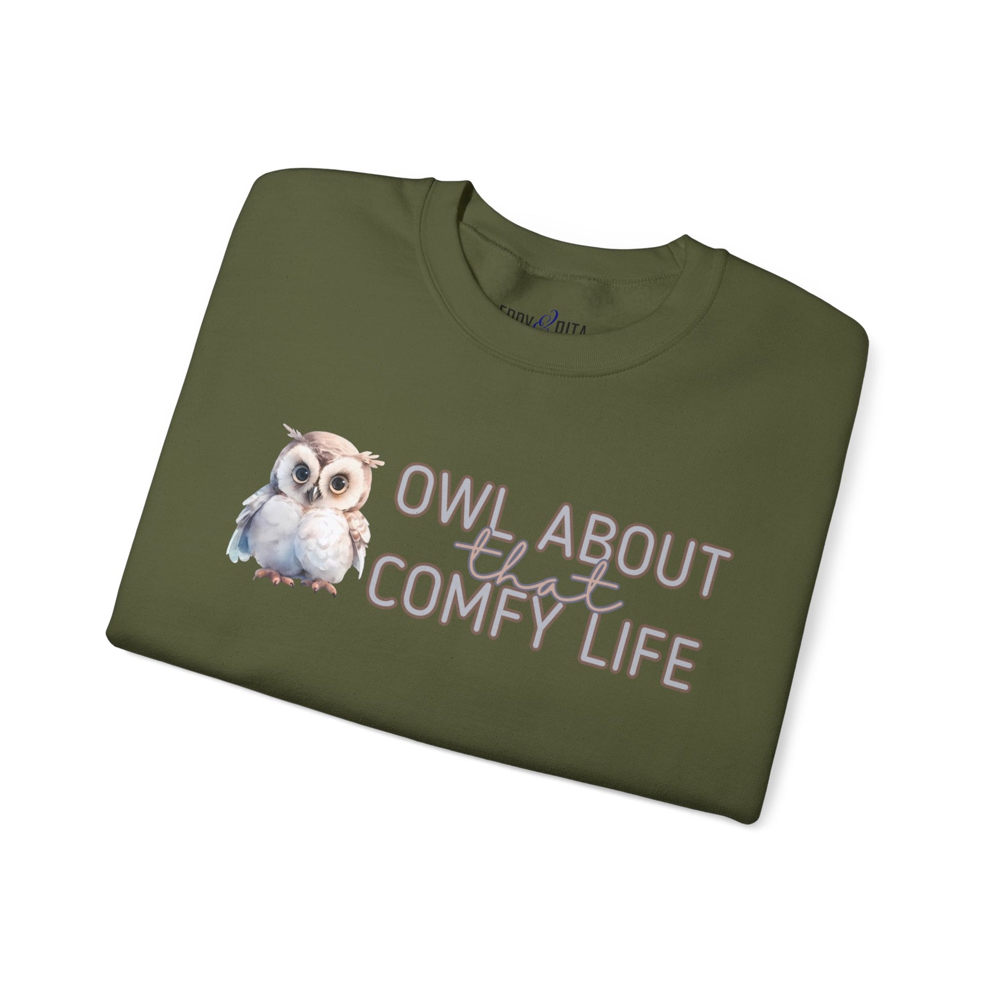 Comfy Life with Owls: 'Owl About That Comfy Life' Women's Sweatshirt - Eddy and Rita