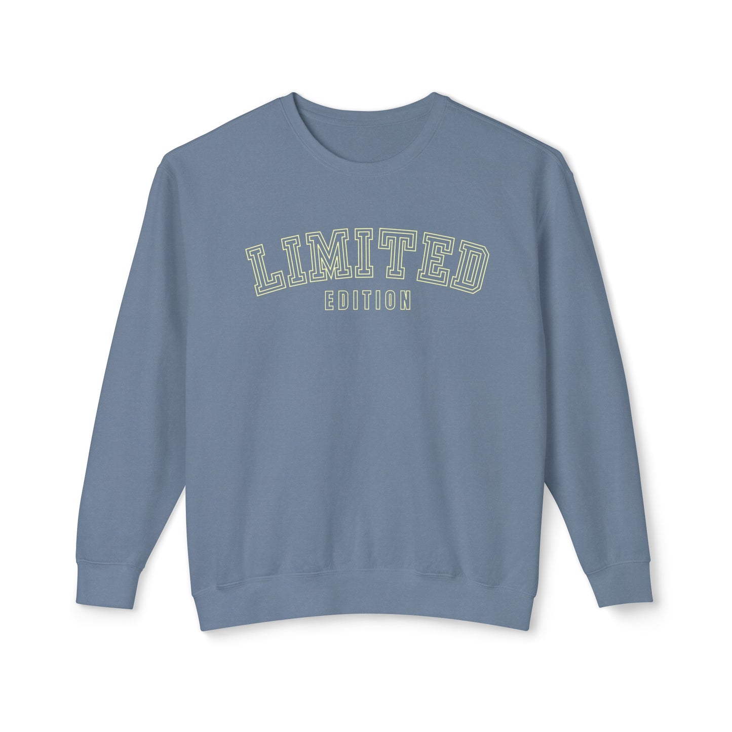 Eddy and Rita Women's Comfort Colors Lightweight Sweatshirt - "Limited Edition" Exclusive Graphic Pullover