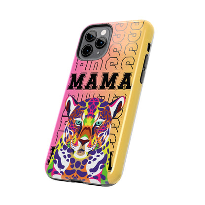 Colorful Cheetah 'Boss Mama' iPhone Case - Stylish and Empowering Protective Cover