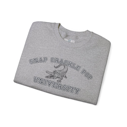 Men's 'Snap Crackle Pop University' Alligator Graphic Sweatshirt - Eddy and Rita