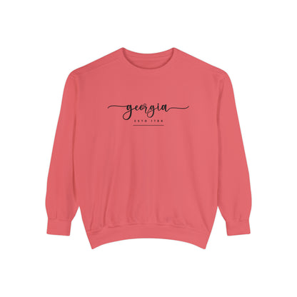 Comfort Colors Women's Sweatshirt - Georgia Pride Pullover - Eddy and Rita