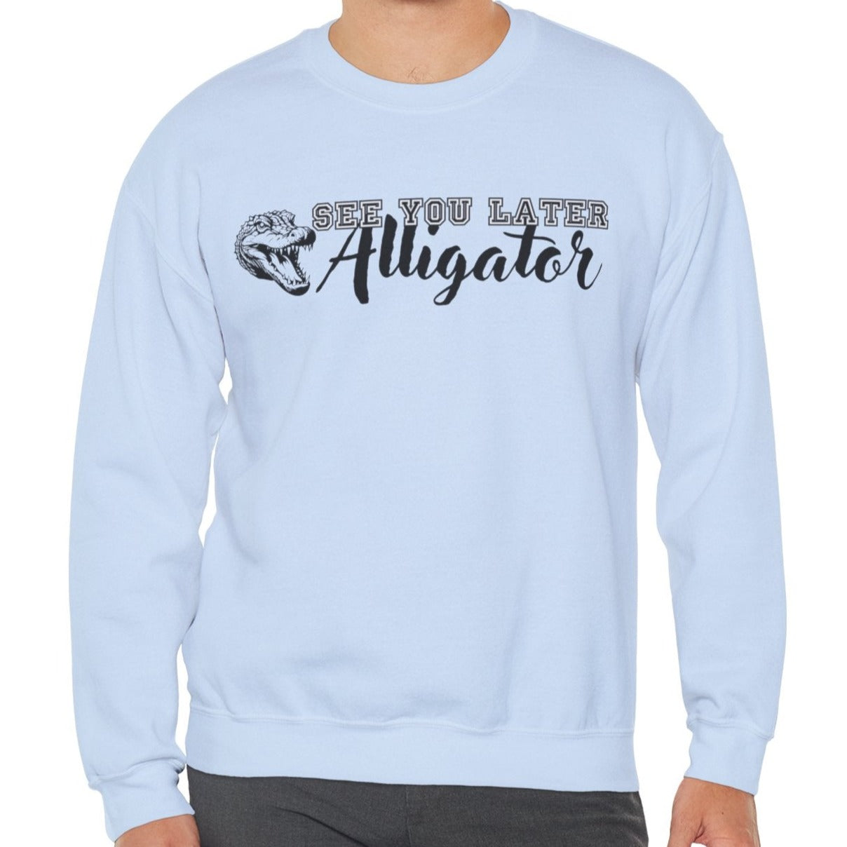 Men's 'See You Later Alligator' Graphic Sweatshirt - Eddy and Rita