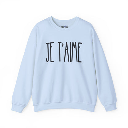 Je T'aime Women's Sweatshirt: Cozy Comfort with French Elegance - Eddy and Rita