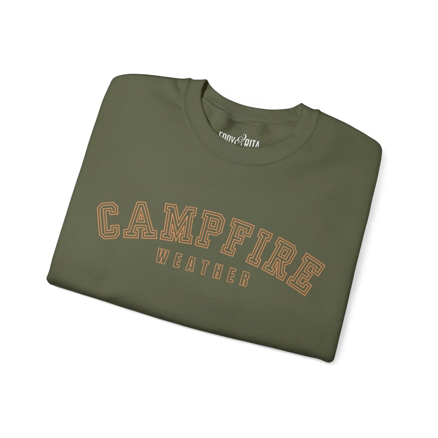 Women's Heavy Blend Sweatshirt – "Campfire Weather" Cozy Graphic Sweatshirt