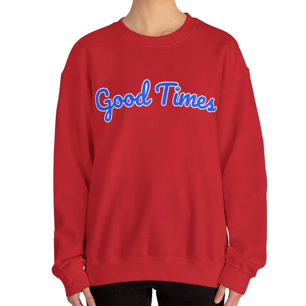 Women's Heavy Blend Sweatshirt – "Good Times" Cozy and Stylish Graphic Sweatshirt