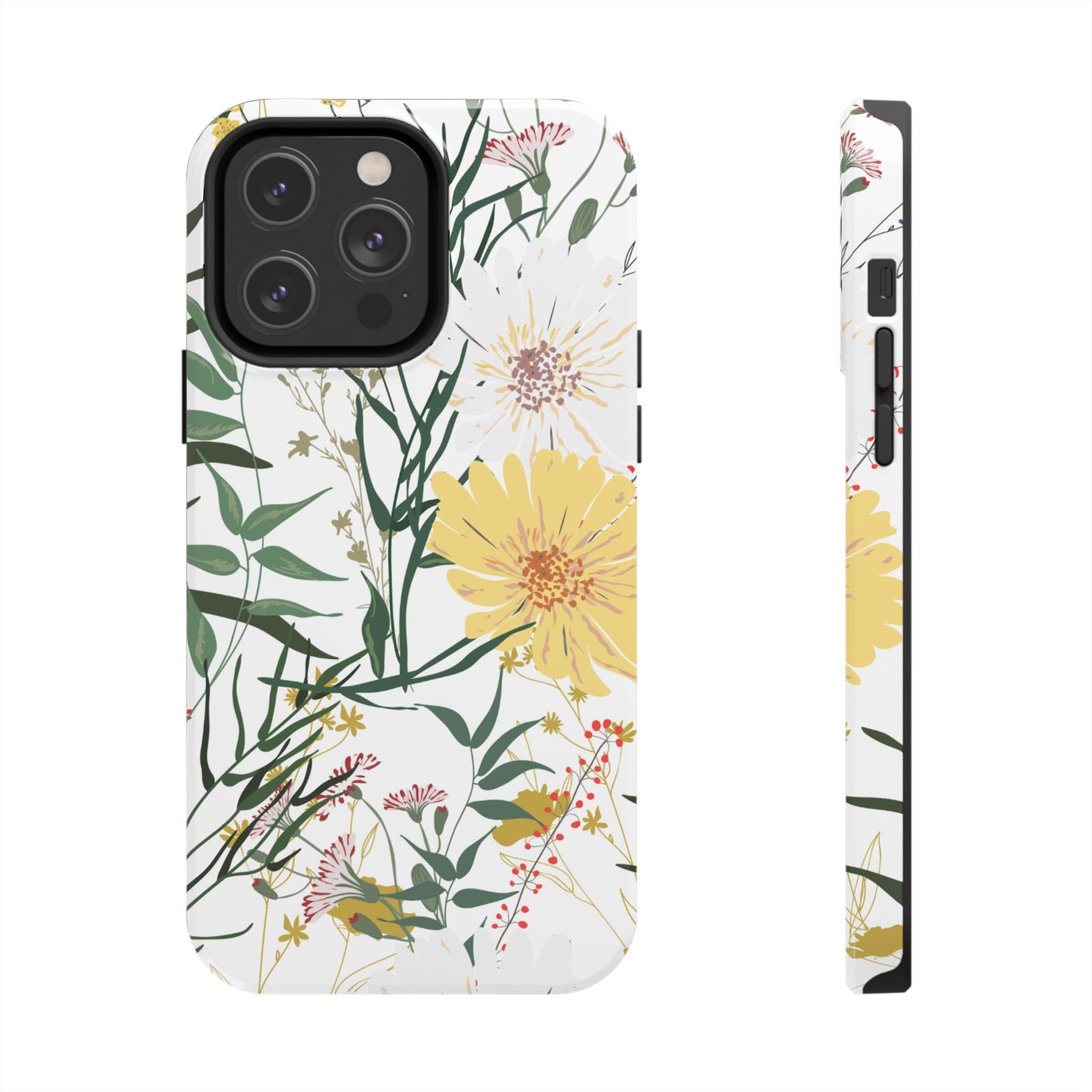 Tough Phone Case for iPhone – Botanical Flowers Design | Stylish and Durable Stocking Stuffer Gift