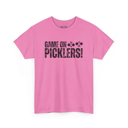 Eddy and Rita Unisex Heavy Cotton T-Shirt - "Game On Picklers" Pickleball Graphic Tee