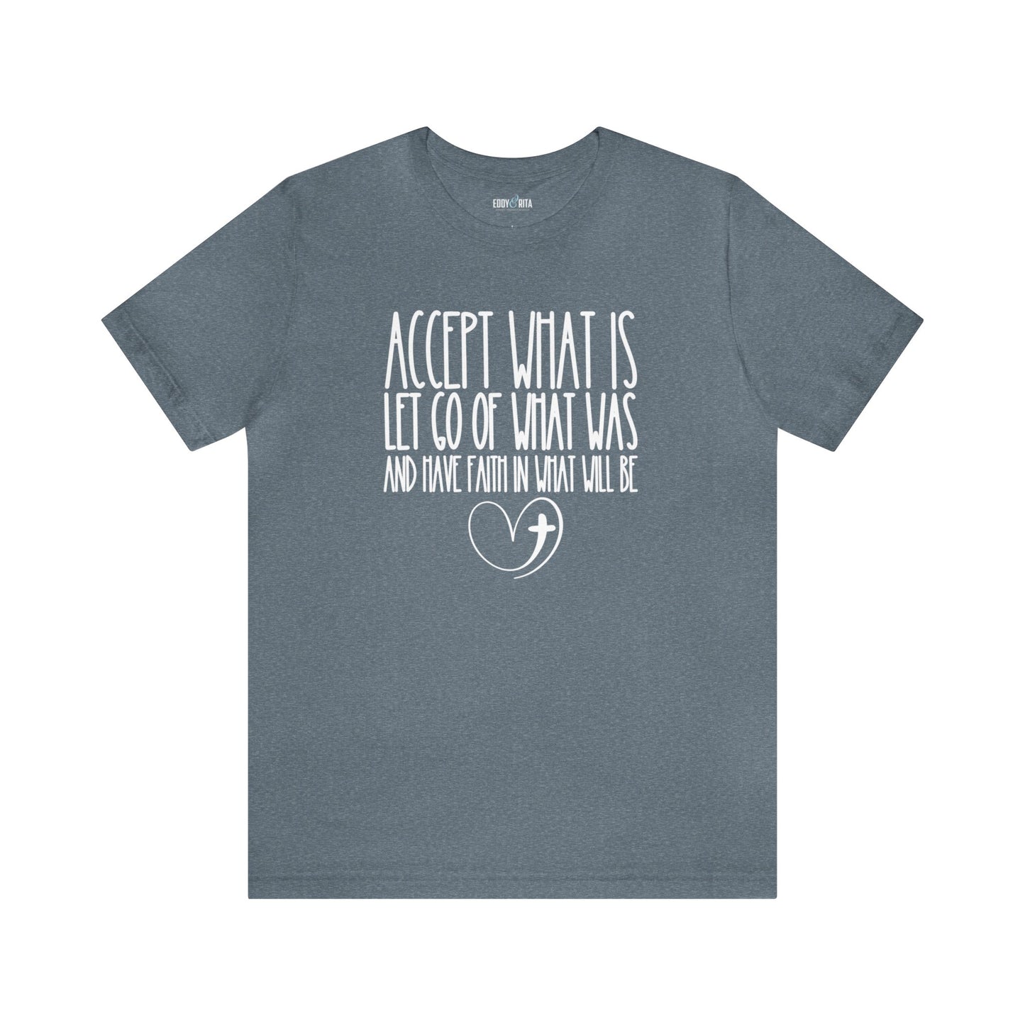 Accept, Let Go, Have Faith Women's Bella Canvas Tee: Inspirational Comfort with Stylish Ease