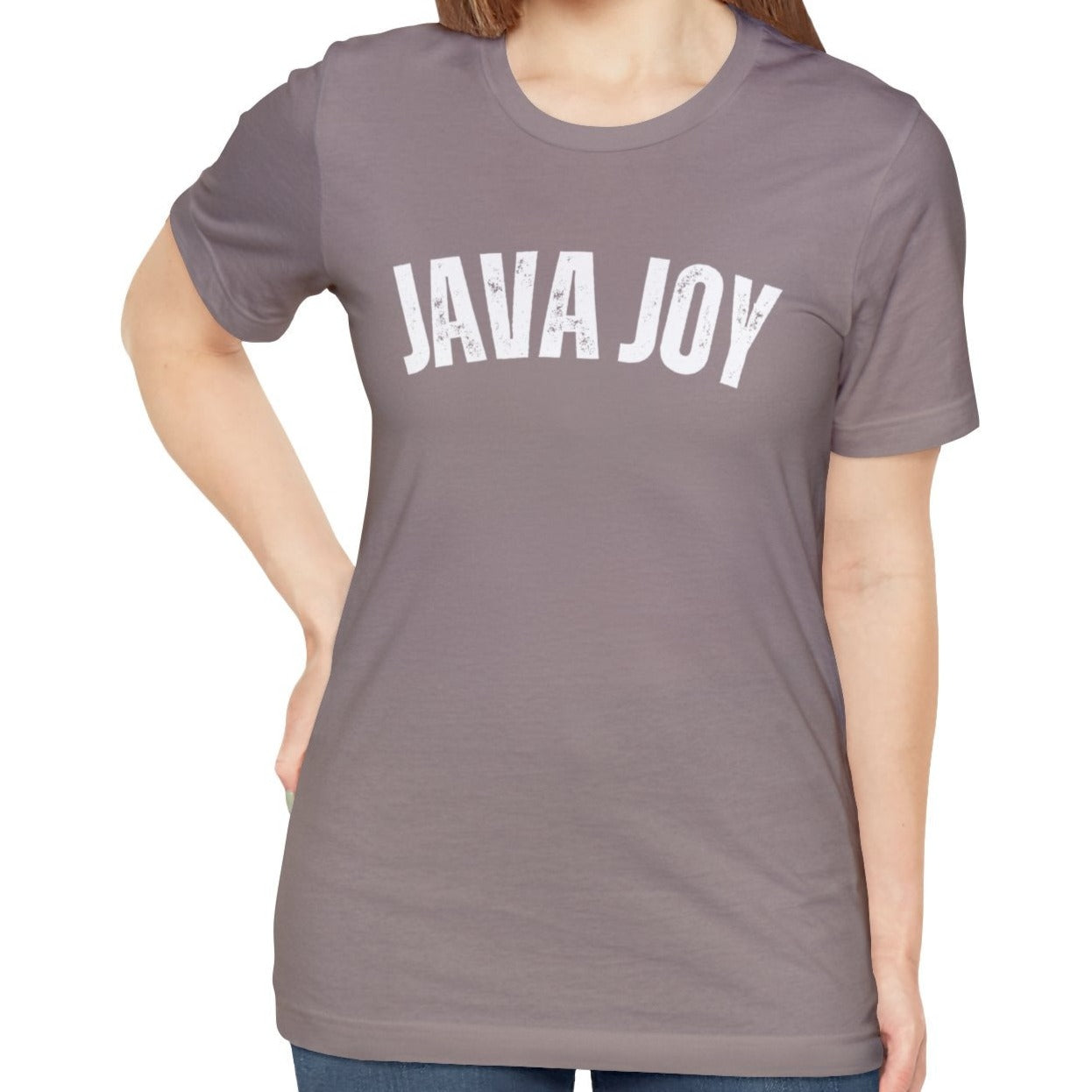 Java Joy Bliss - Women's Bella Canvas Jersey Tee for Comfort and Coffee Enthusiasts - Eddy and Rita