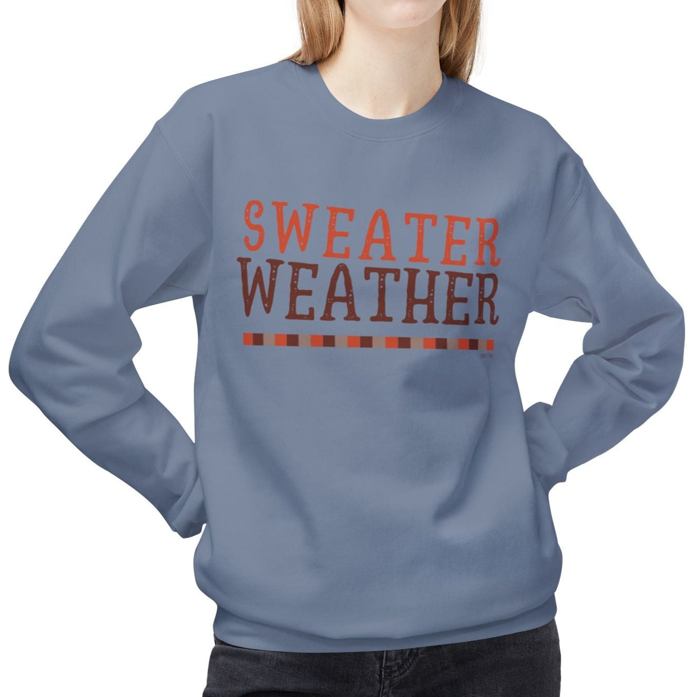 Eddy and Rita Women's Midweight Sweatshirt - "Sweater Weather" Fall Graphic Pullover