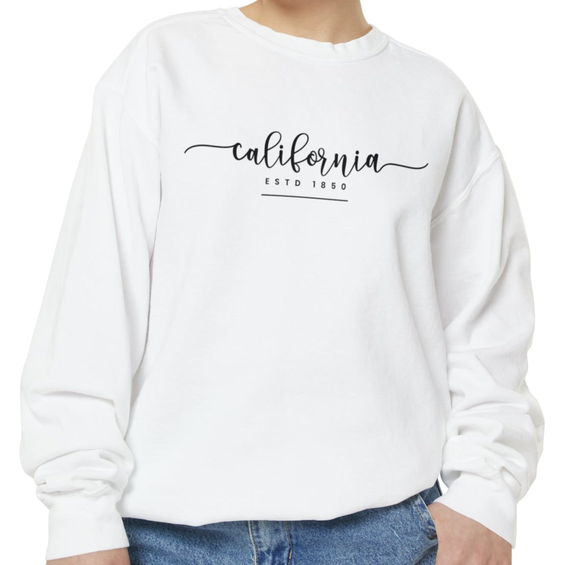 California Dreaming - Women's Comfort Colors Sweatshirt - West Coast Vibes- Eddy and Rita