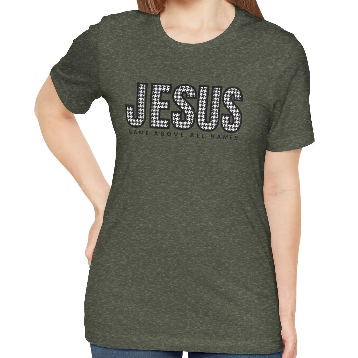 Jesus Name Above All Names Women's Bella Canvas Tee - Inspirational Comfort - Eddy and Rita