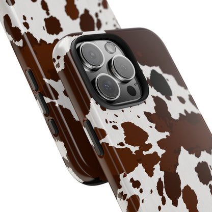 Tough Phone Case for iPhone – Cow Spots Design | Stylish and Durable Stocking Stuffer Gift